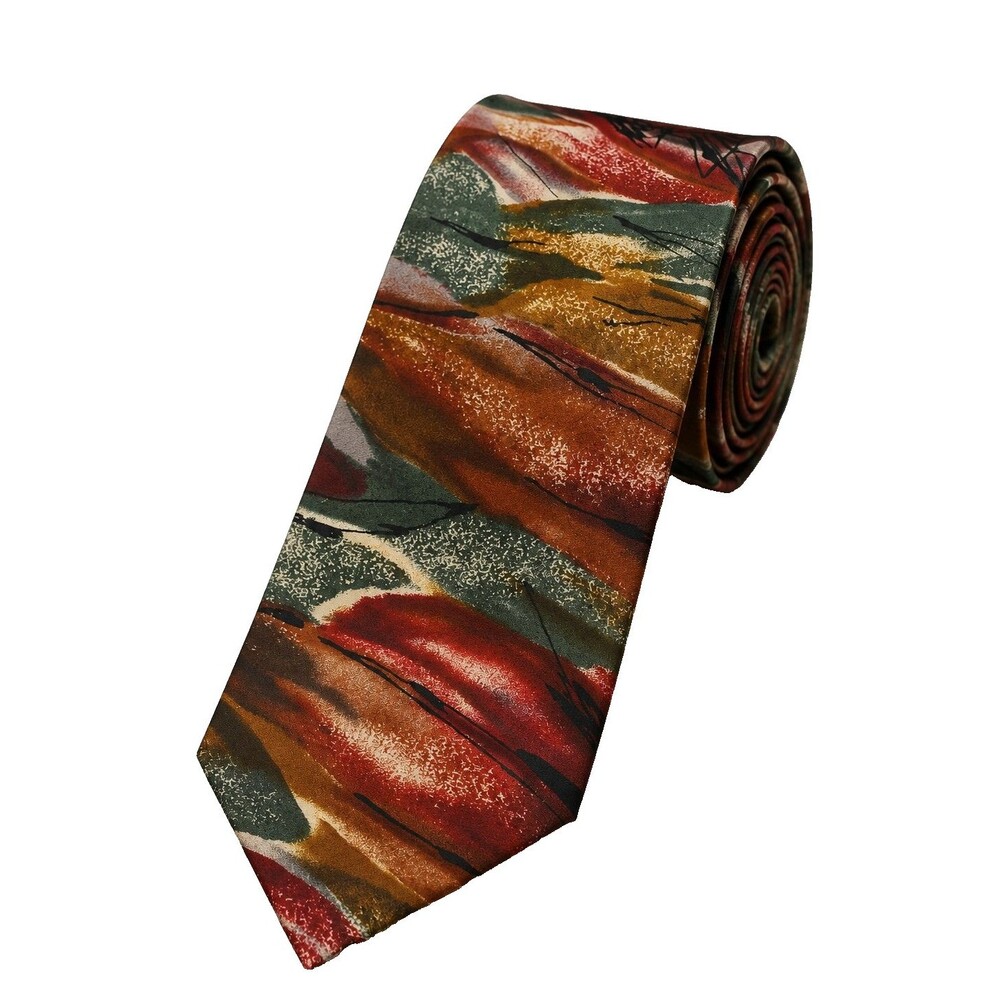 Mens Pure Italian Silk Tie Hunting Horn Classics Streets Ltd  Abstract 57 x 3.75